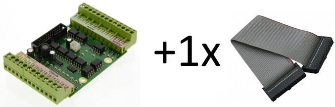UCSB single port breakout board + 1xIDC26-IDC26_250mm - imagine 3